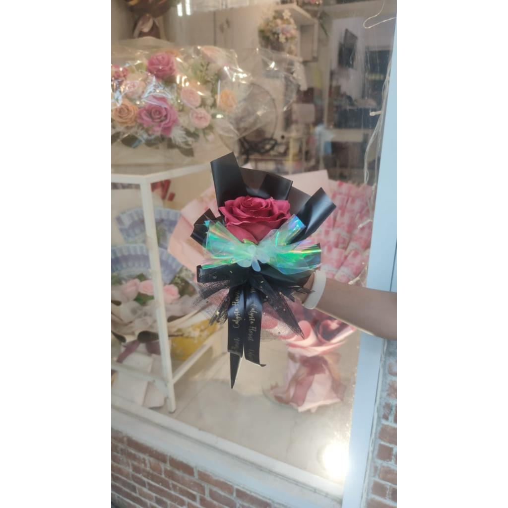 Bunga Mawar | Buket single | Buket simple | Bunga Rose | Bunga Palsu | Buket Mini |  Bunga Artificia