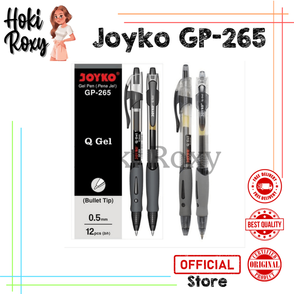 

Gel Pen Pulpen Pena Joyko GP-265 Q Gel 0.5 mm