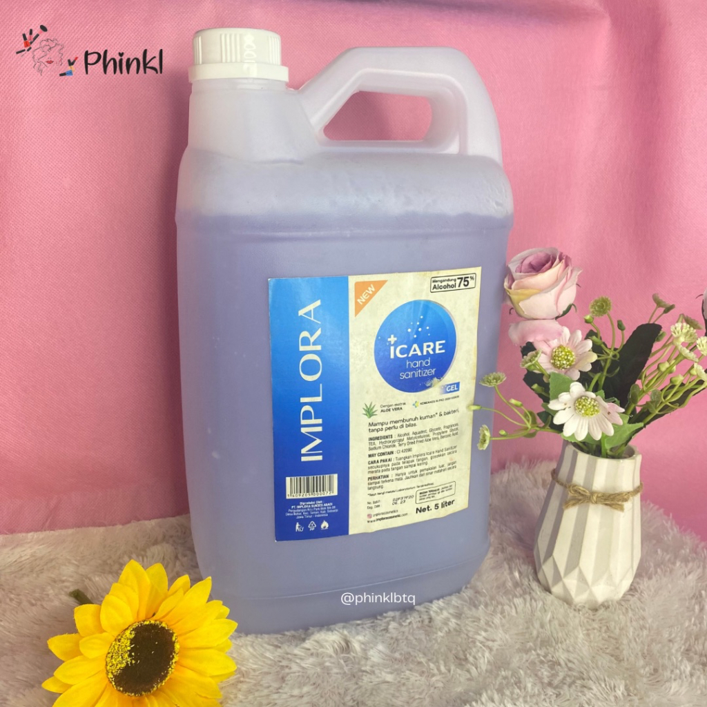 `ღ´ PHINKL `ღ´ Implora ICARE Hand Sanitizer gel agak cair 5 Liter isi ulang sale