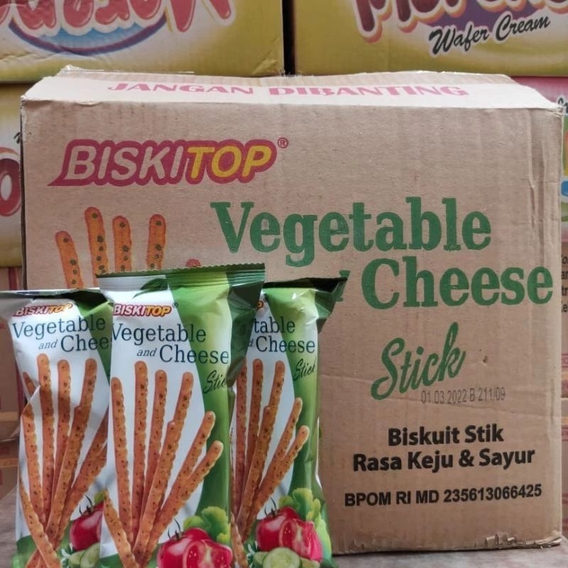 

BiskiTop Vegetable Cheese Stik/60Gram/kemasan Eceran ya kak