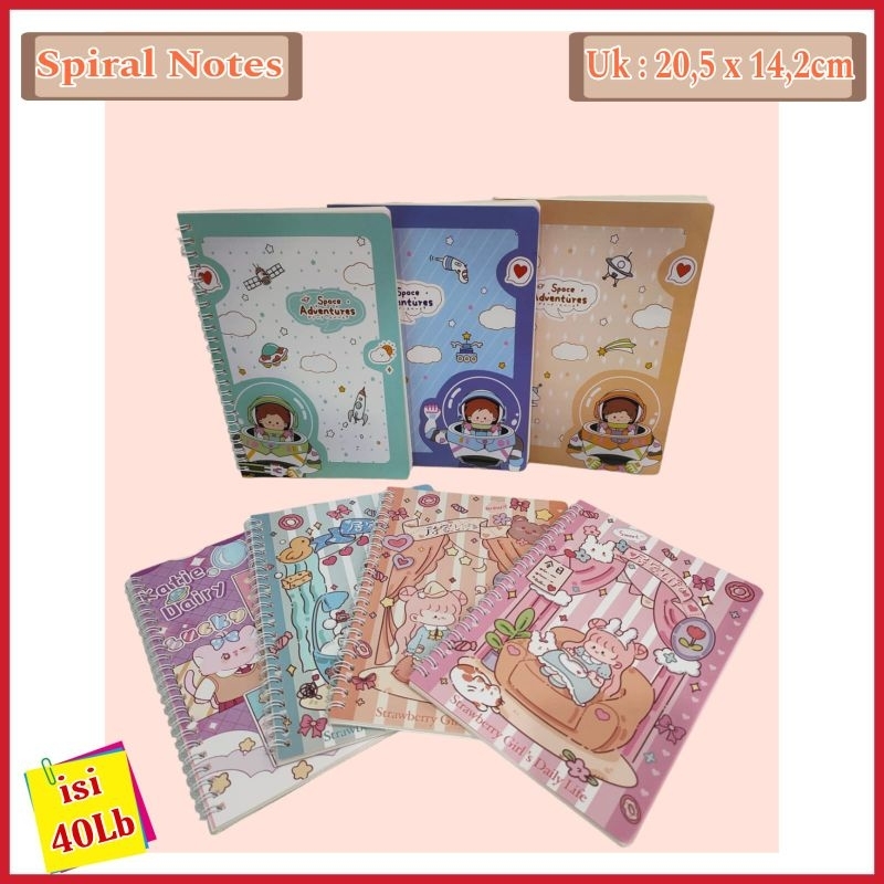 BUKU SPIRAL NOTES BOOK A5