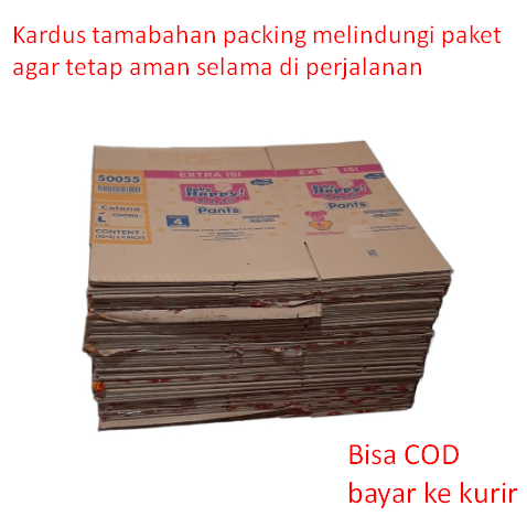

Kardus tamabahan packing melindungi paket agar tetap aman selama di perjalanan