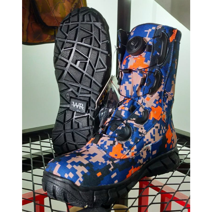 Sepatu WR Tactical / Sepatu PDL model tali putar WR tactical boots/ Sepatu Tali Putar Model Airud /W
