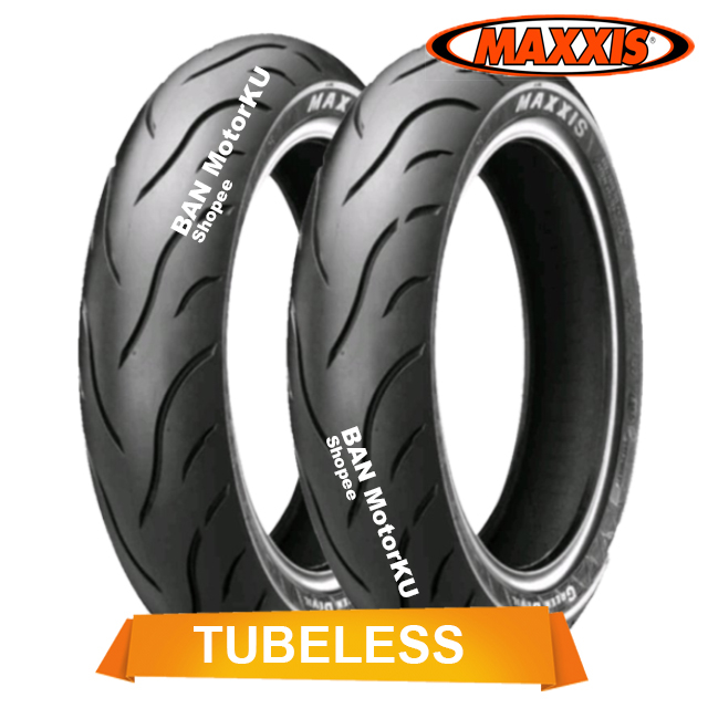Paket Maxxis Green Devil MA-G1 ( MAG1 ) Ukuran 80/80-17 & 90/80-17 Ban Motor Tubeless Revo / RevoFi 
