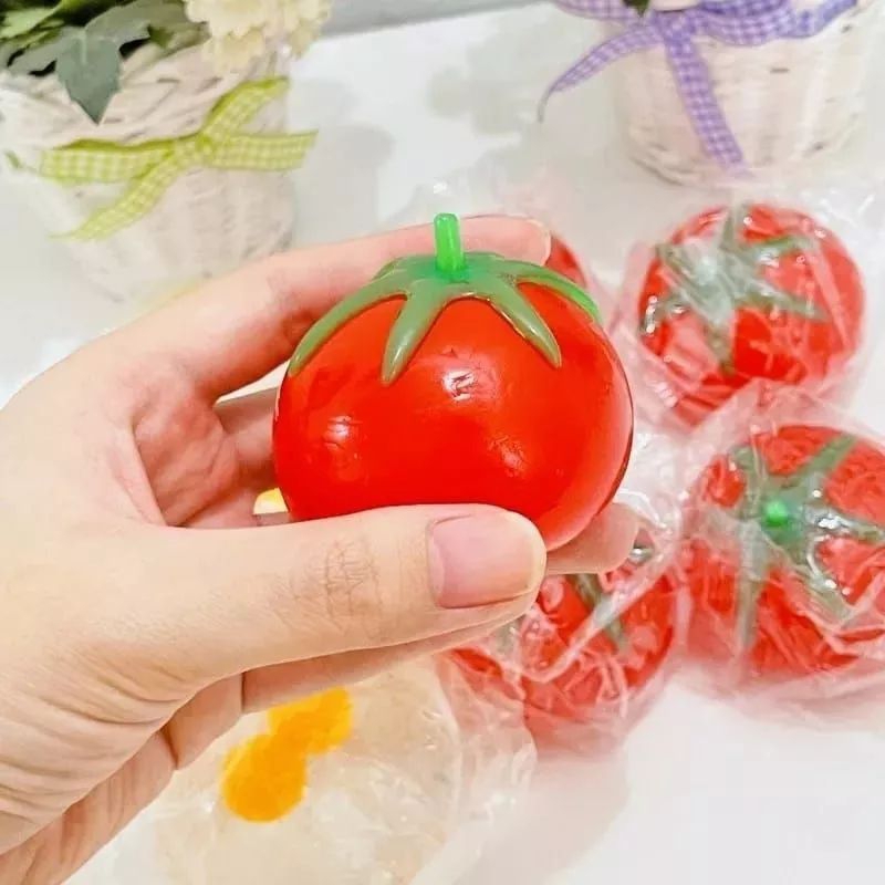 [MAINAN] Mainan Squshy Pencet Splat || Slime Squisy Tomat Telur || Squisi seplat