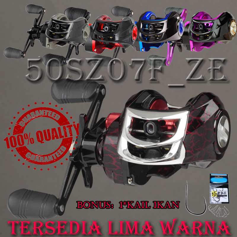 HAIYI FISHING Reel BC HANDLE KIRI Baitcasting Penggulung Senar Pancing Tangan Kanan Kiri Rasio 7.2: 