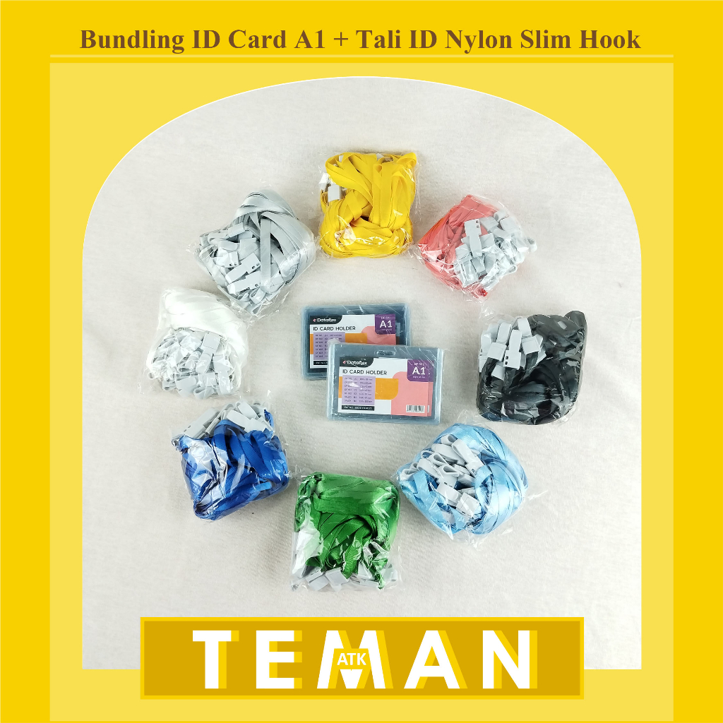 

Bundling ID Card A1 + Tali Nylon Slim Hook Plastik (CBT-NYLK)