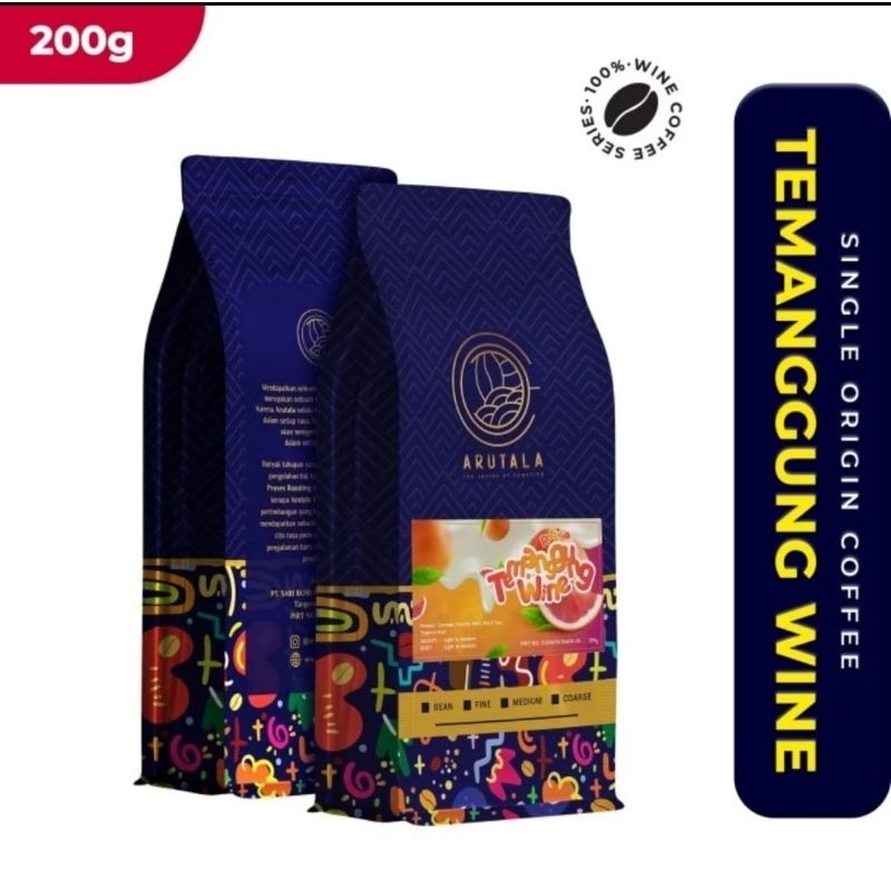 

ARUTALA Kopi Robusta Temanggung Wine 200 gram - Biji
