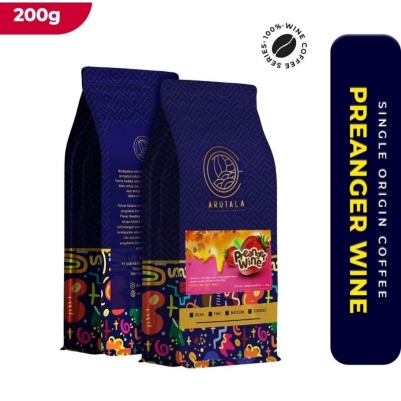 

ARUTALA Kopi Arabika Jawa Preanger Wine 200 gram - Biji