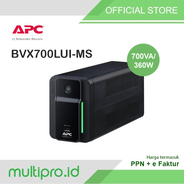 UPS APC BVX700LUI-MS / BVG700I-GR 700VA 360W Easy UPS BVX APC