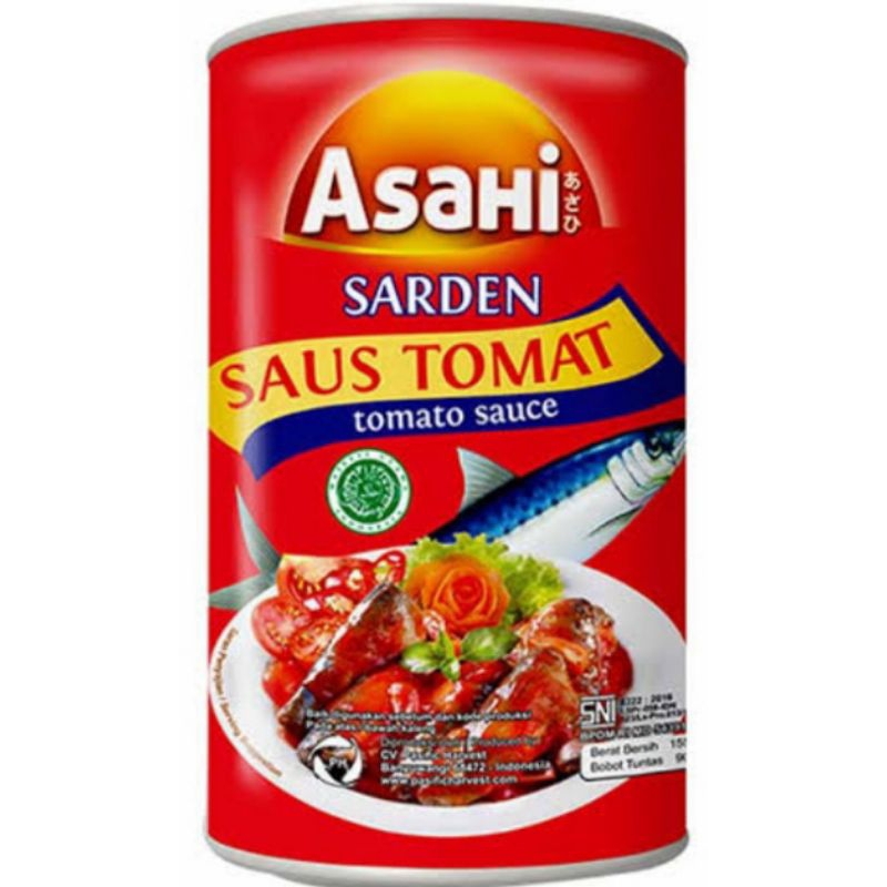 

Sarden Asahi Saus Tomat 155gr/asahi sarden