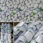 wallpaper dinding motif batu alam/batu coral putih