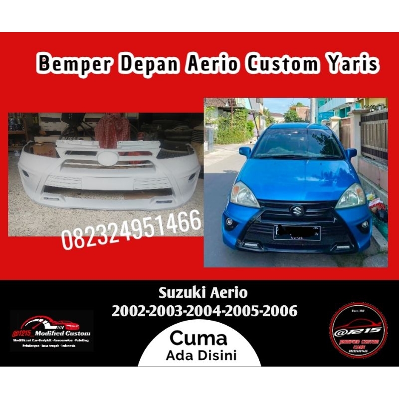 bemper depan dan sidekirt aerio
