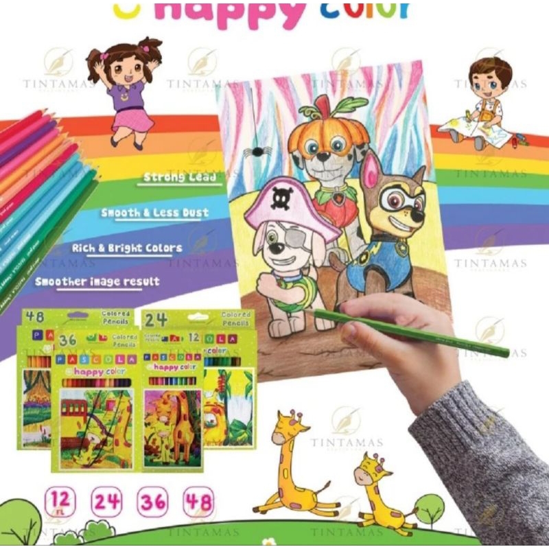 

Pensil Warna Happy Colour 36 warna