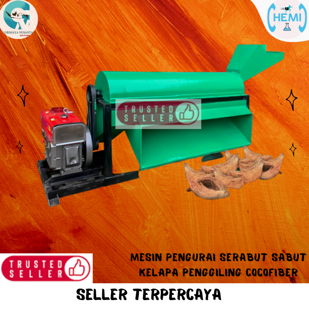 Mesin Pengurai Serabut Sabut Kelapa//Penggiling Cocofiber
