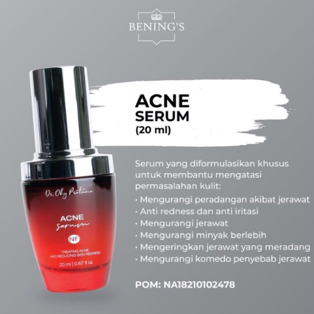 Acne Serum / Benings Skincare by dr Oky Pratama | Serum Benings Clinic