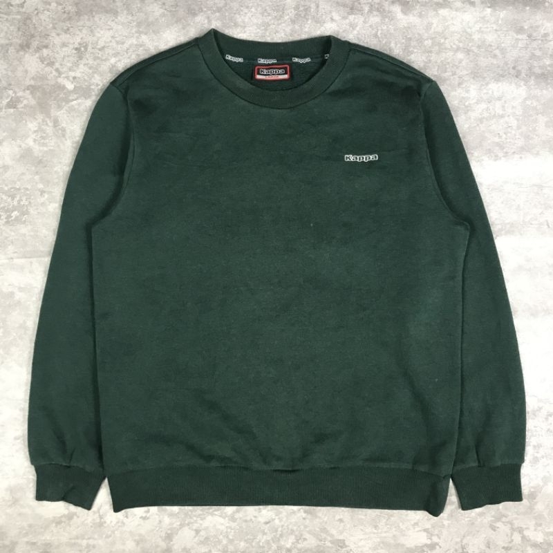 Crewneck Kappa Bordir Hijau Botol