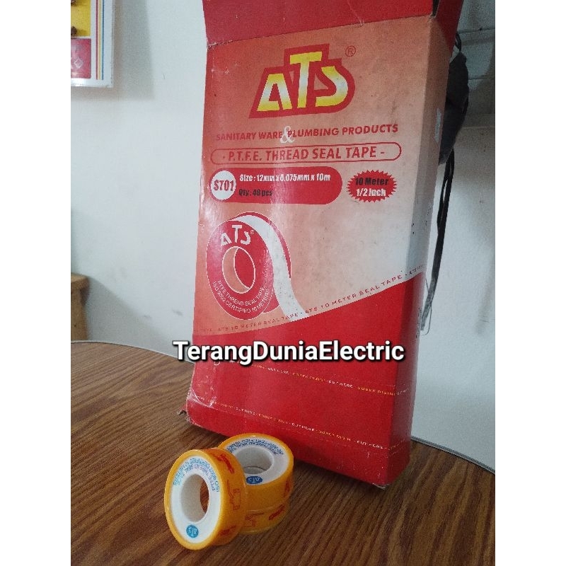 ATS seal tape air 0,5inch selotip sealtape isolasi pipa air selatape