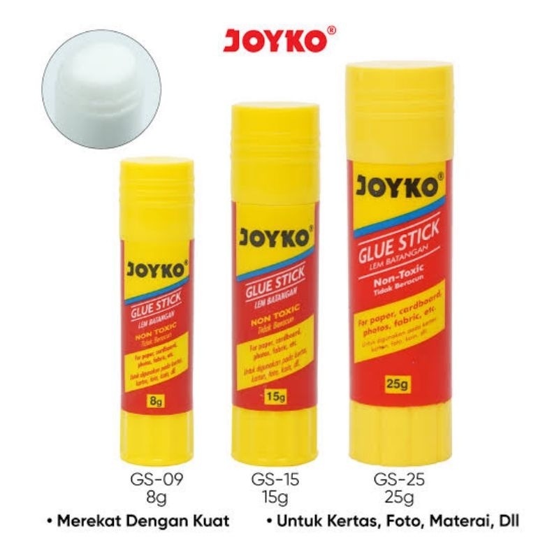 

GLUE STIK / LEM BATANG JOYKO GS-106 8 15 25 GRAM