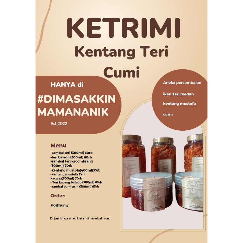 

SAMBAL KETRIMI TERI CUMI