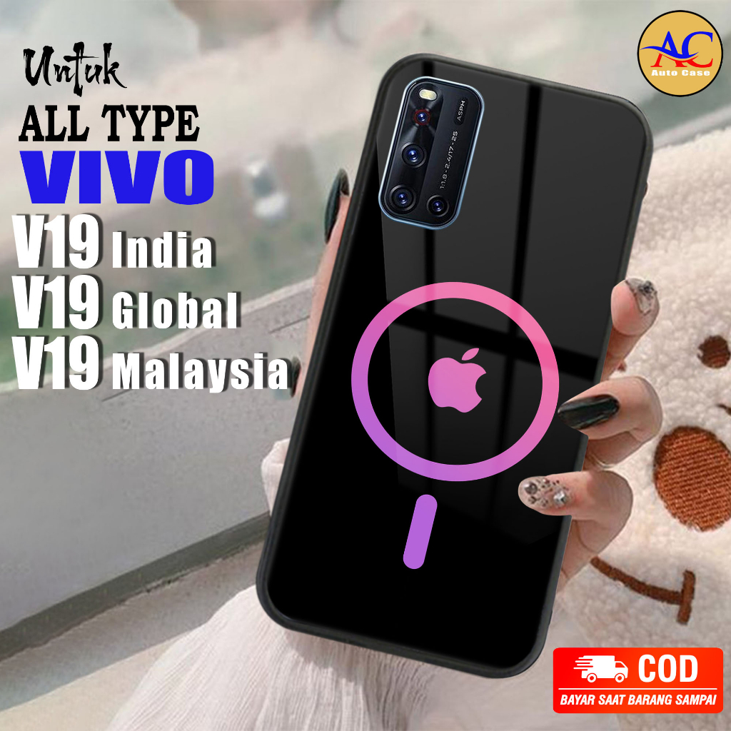 Softcase Glass kaca untuk Vivo V19 India V19 Global V19 Malaysia APL.NW Casing Handphone Case Hp Pro