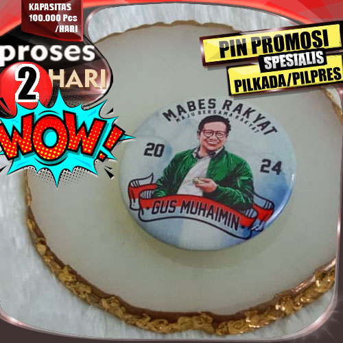 PIN PROMOSI KALENG HARGA MURAH DESAIN LOGO PARTAI DAN CALEG DESAIN BEBAS UNTUK SOUVENIR PILKADA DAN 
