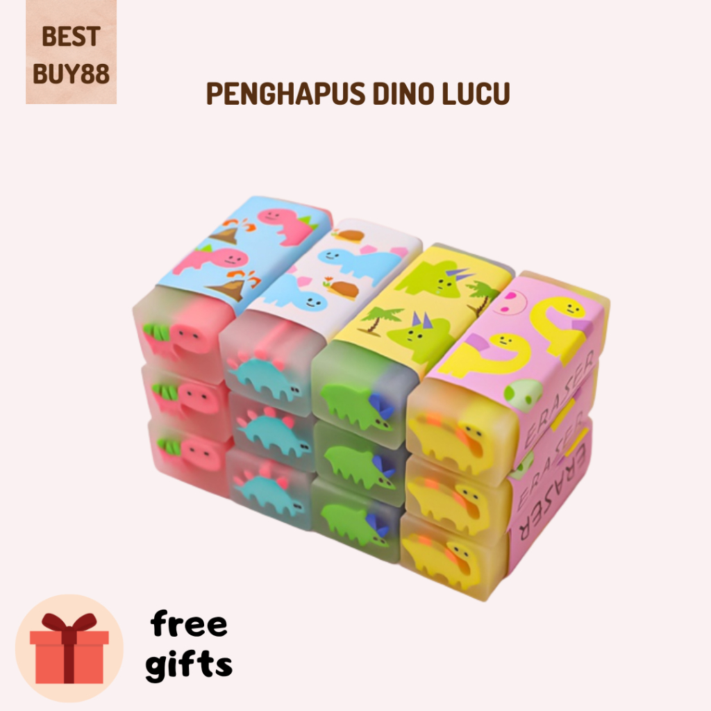 

Penghapus Pensil Motif Cartoon Little Dinosaur Eraser