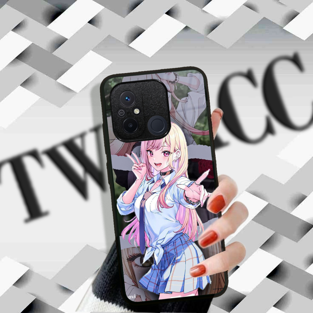 [ST02]  SOFTCASE Case Glossy Xiaomi REDMI 12C Casing Kilau MOTIF ANIME GIRL