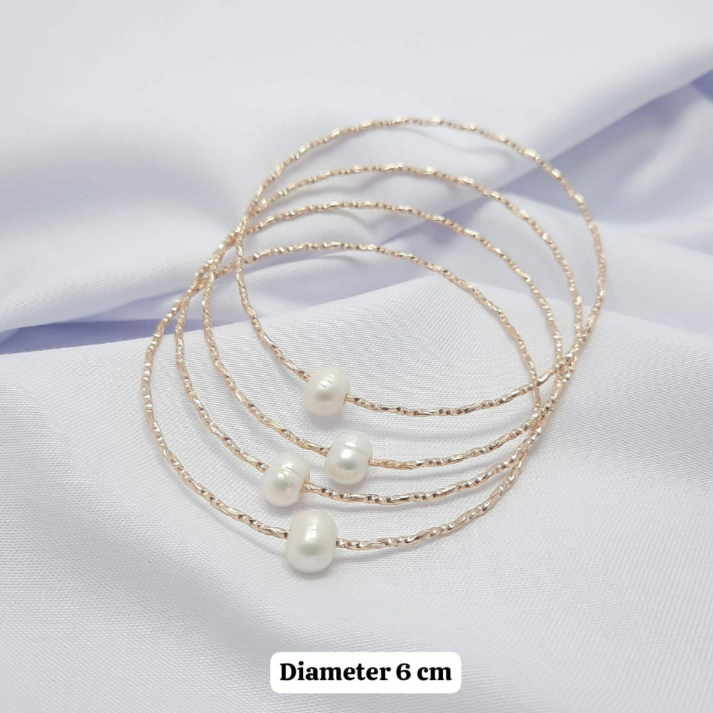 Gelang Keroncong Mutiara Air Tawar | Lombok | Gelang Mutiara