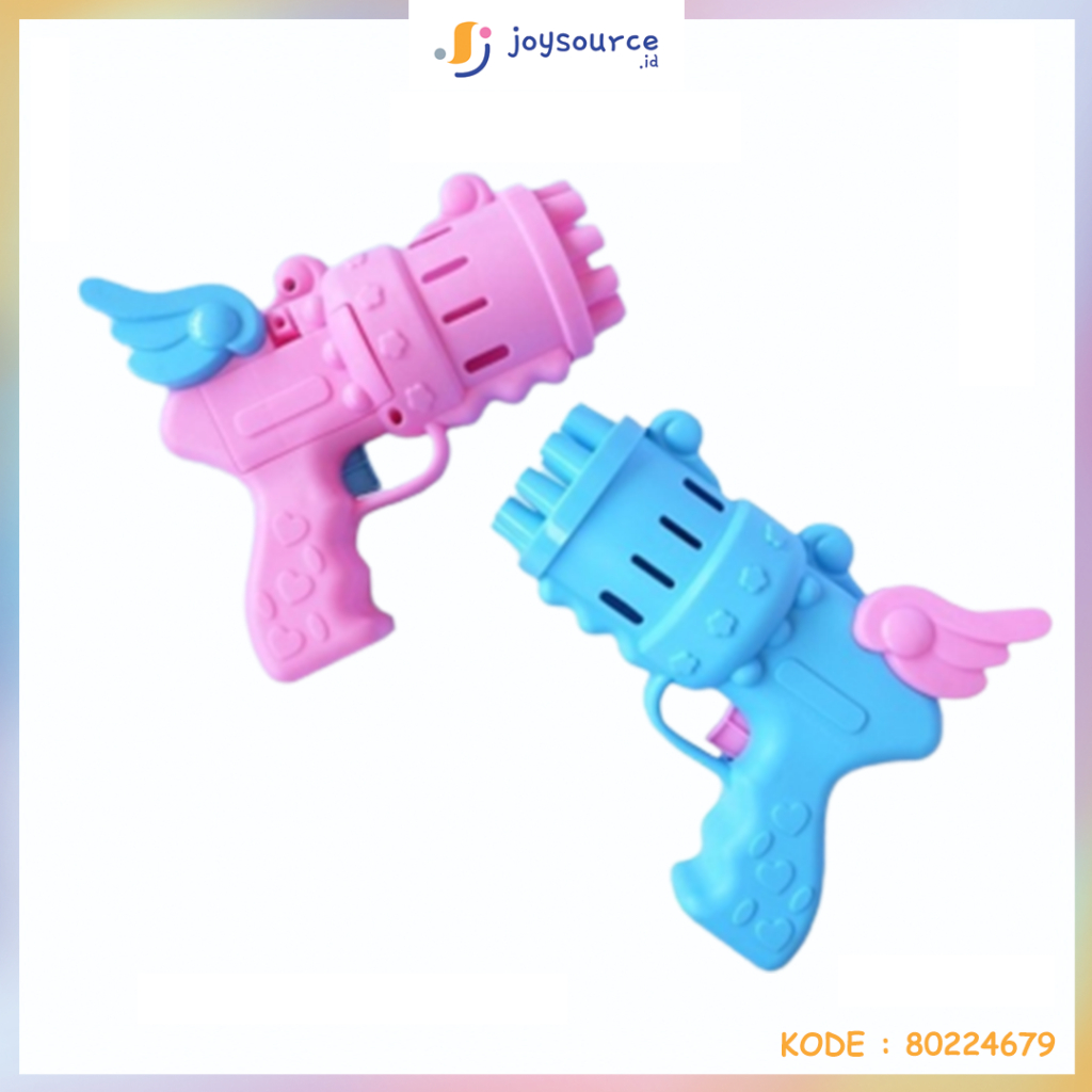 Mainan Tembak Pistol Bubble Gun Gelembung Sabun Otomatis