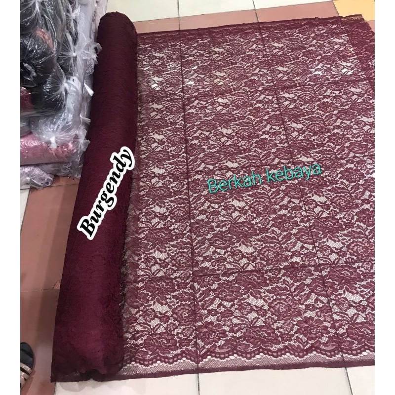 MURAH!!! Kain bahan kebaya brokat meteran/bahan kebaya brokat.