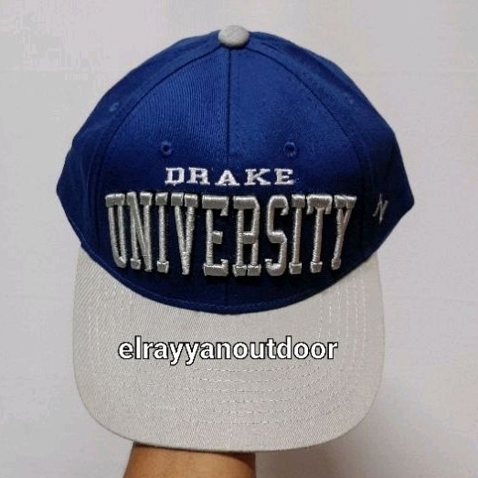 TOPI DRAKE UNIVERSITY ZEPHYR CAP GREY/BLUE