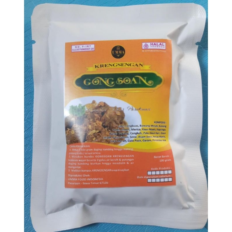 

Bumbu Krengsengan GONGSOAN