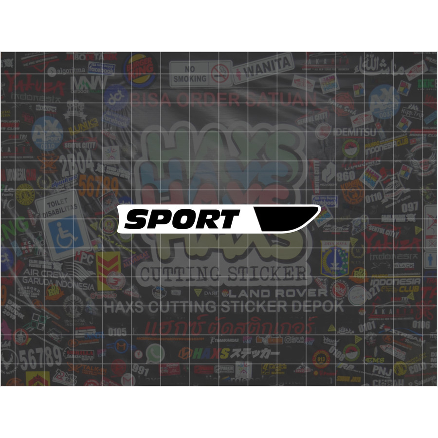 Cutting Sticker Sport Strider Ukuran 7 Cm Untuk Pushbike