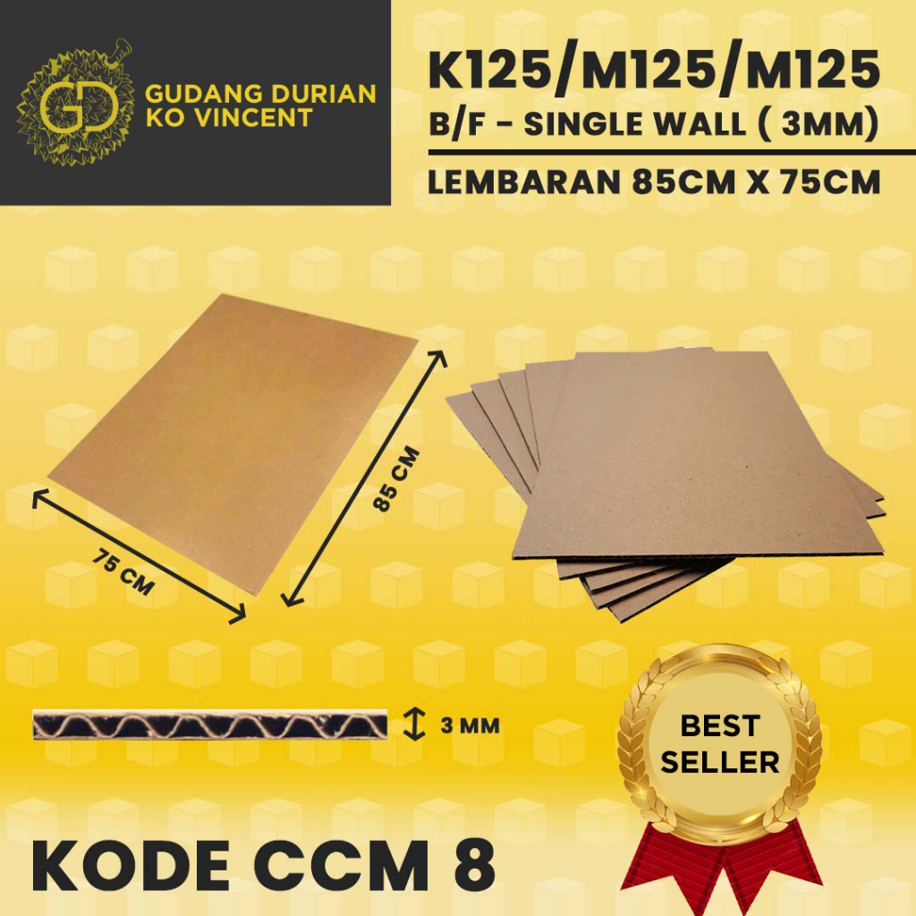 

Kardus Karton Lembaran 85x75 CM Lembaran Sheet Packing