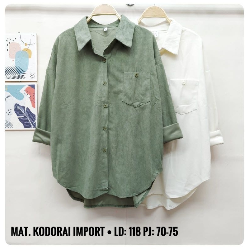Atasan Kemeja Wanita - Kemeja Kodorai XGIO BF218