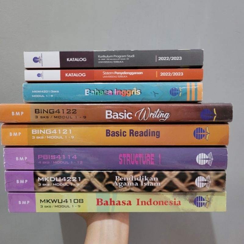 Preloved/Second/Bekas Buku Modul Sastra Inggris UT Semester 1-2 Ori