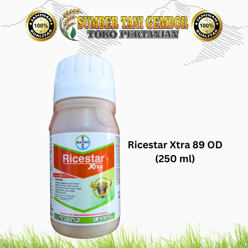 Ricestar Xtra 89 OD (250 ml) Herbisida mengendalikan gulma, teki, padi gogo pada pertanaman padi.