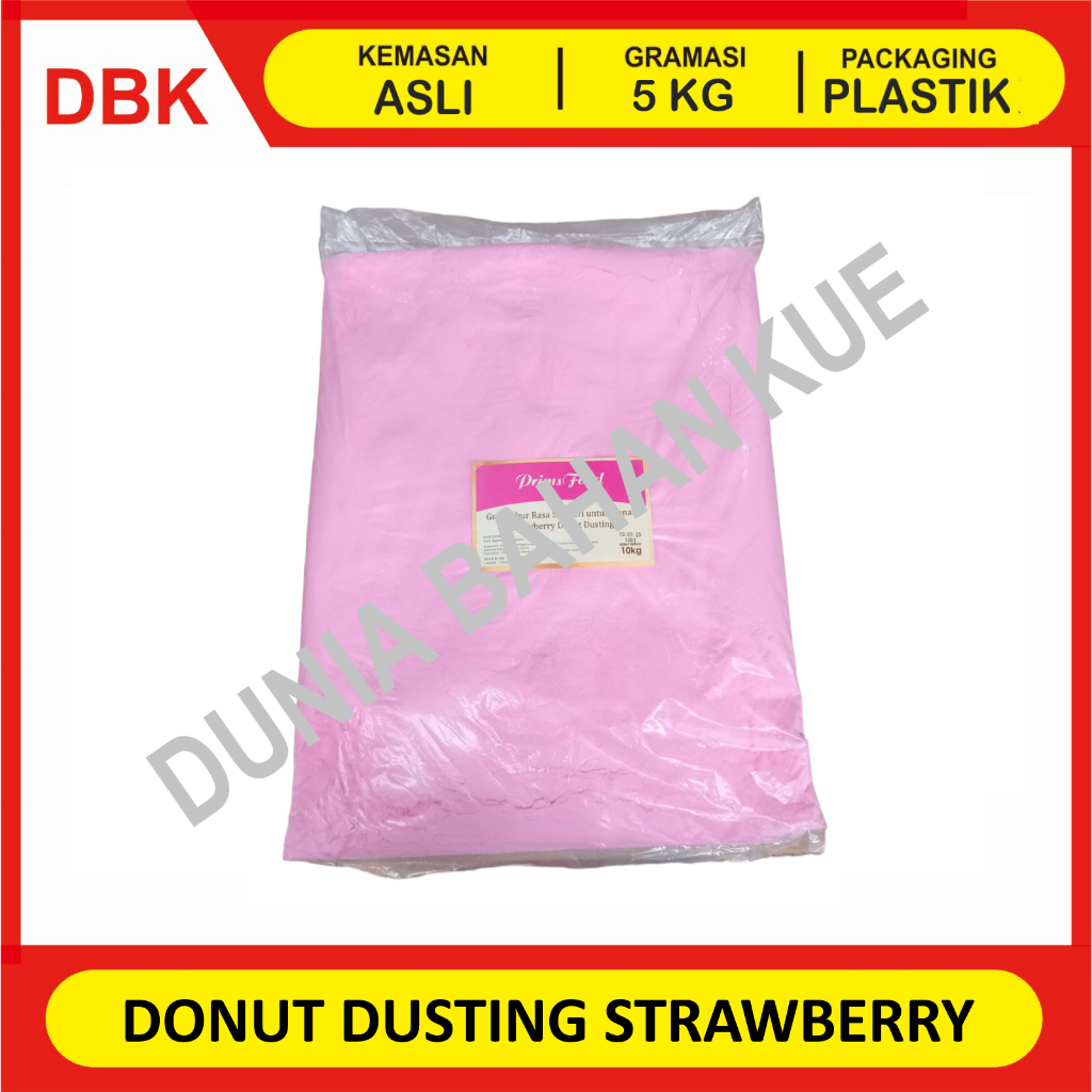 

PRIMSFOOD DONUT DUSTING GULA DONAT DINGIN STRAWBERRY MINT 5 KG / GULA TABUR STROBERI