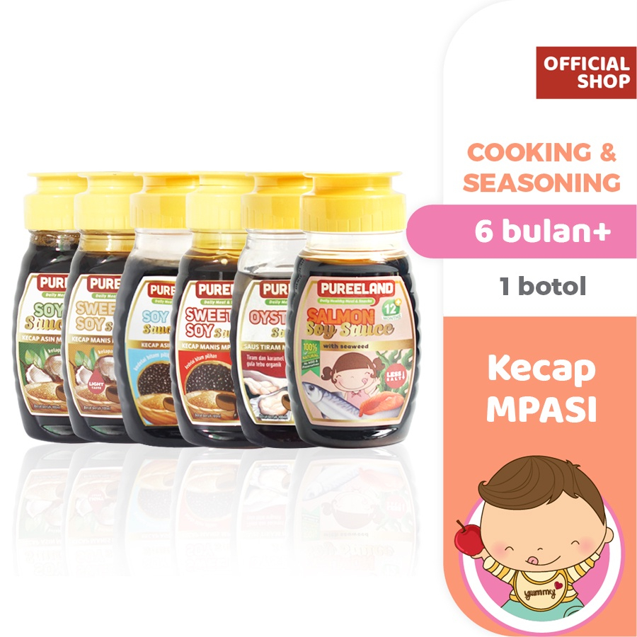 

Pureeland Kecap MPASI Organik / MPASI Bayi Organik / Bumbu MPASI / Bahan MPASI / Makanan Bayi