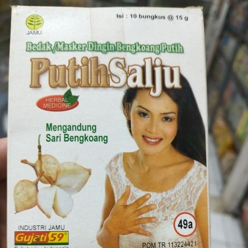 masker putih salju gujati isi 10sachet