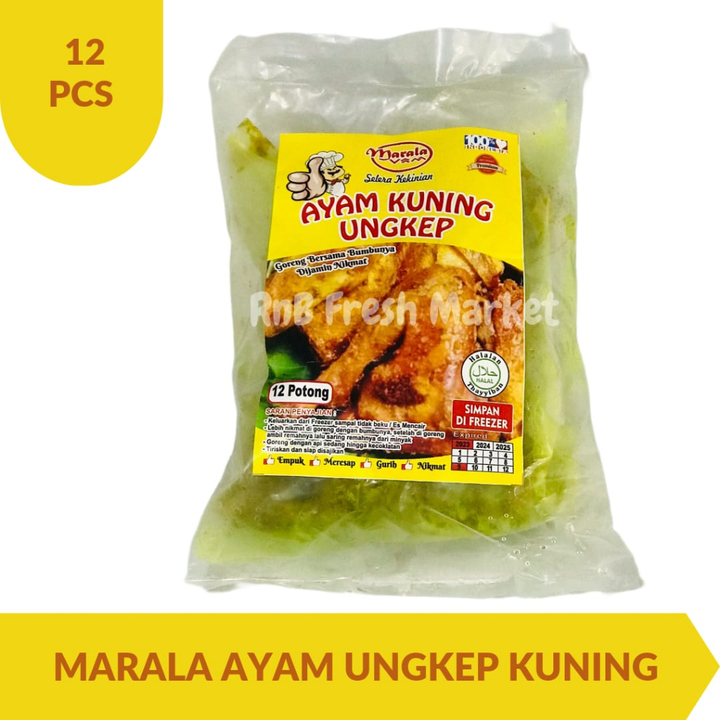 

Marala Ayam Ungkep Kuning Isi 12 Potong