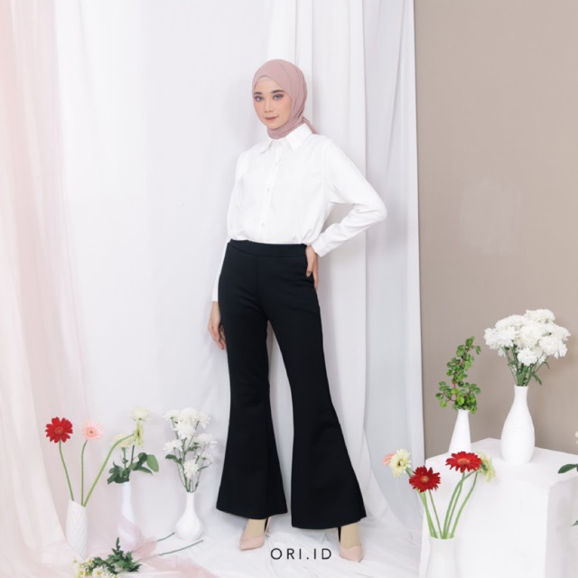 Celana Cutbray Wanita Celana Cutbray Scuba Polos / Cutbray Jumbo Scuba