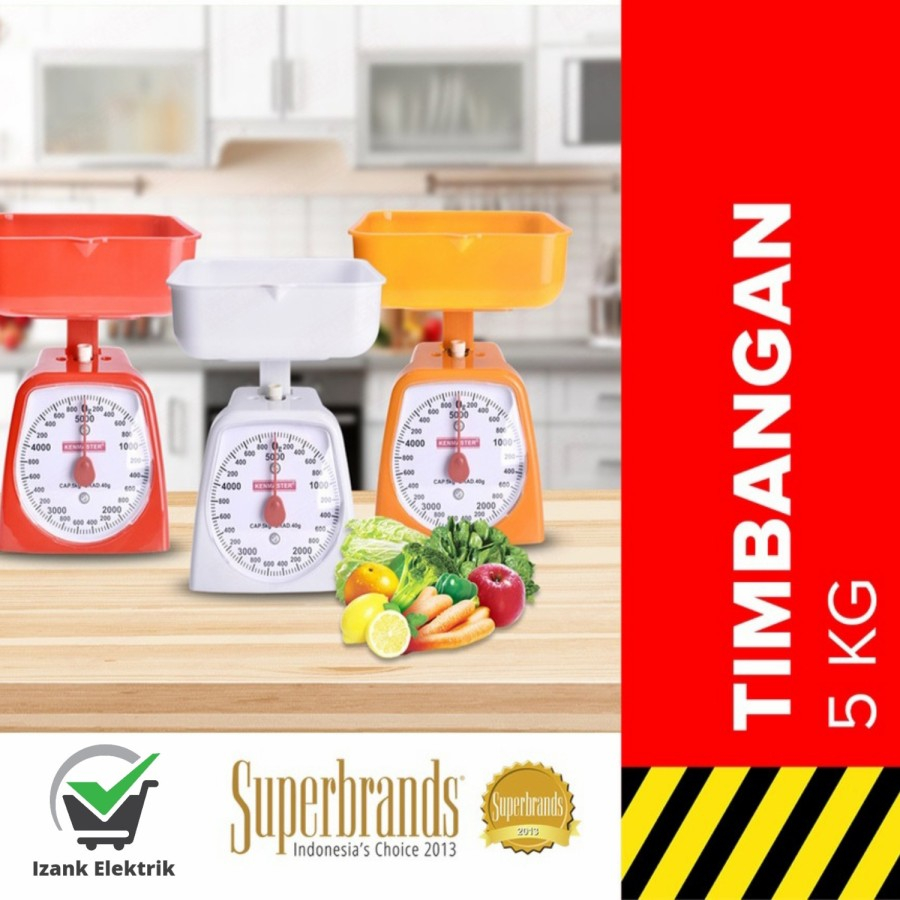 Timbangan Kue 5 kg / Kenmaster Timbangan Dapur Analog, Timbangan Dapur TIMBANGAN KUE 5 KG KENMASTER 