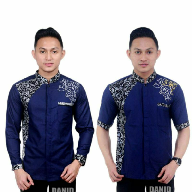 baju koko santri pria lengan panjang seragam hadroh size M L XL XXL XXXL