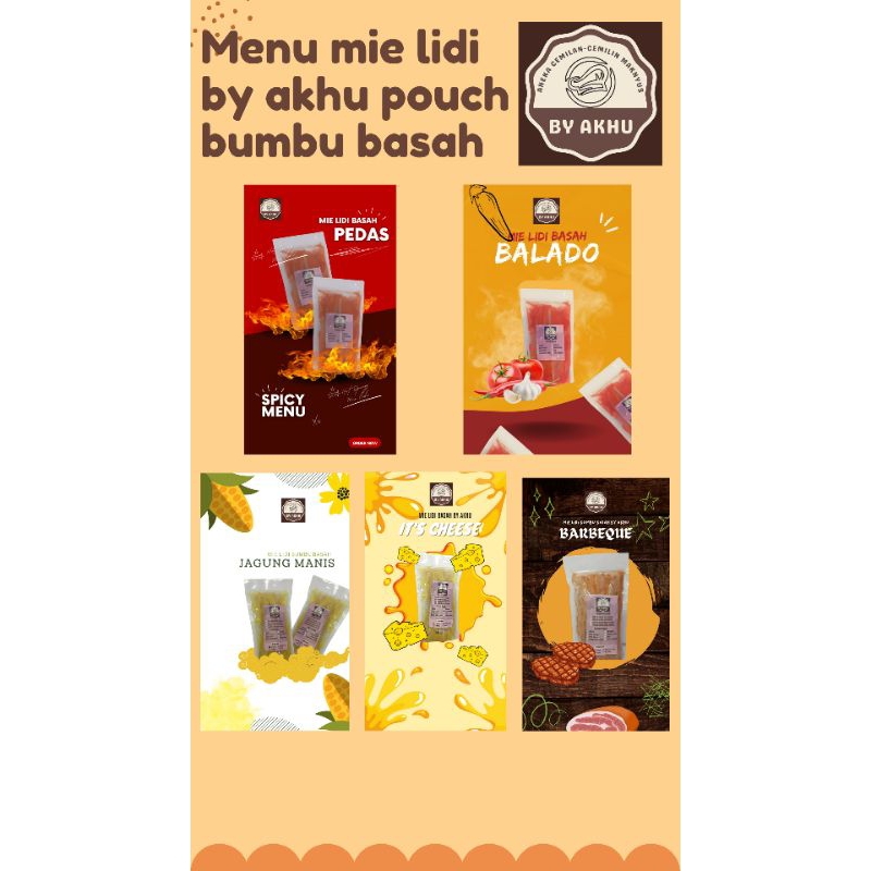 

mie lidi bumbu basah asin pouch by akhu