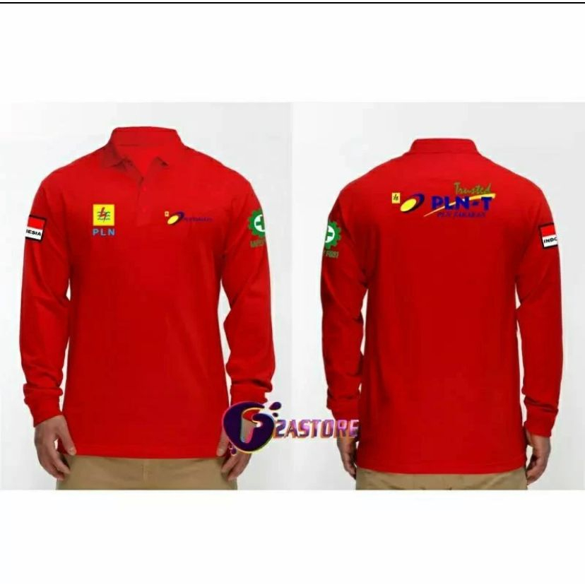 POLOSHIRT PLN TARAKAN - KAOS KERAH PLN TARAKAN - TANGAN PANJANG