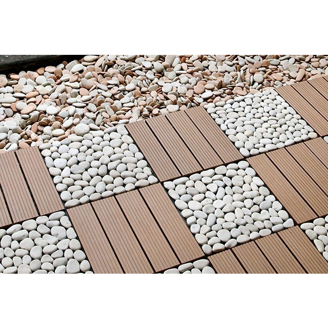 Decking Tile Lantai Kayu Bongkar Pasang / WPC Decking Floor Outdoor Motif Salur