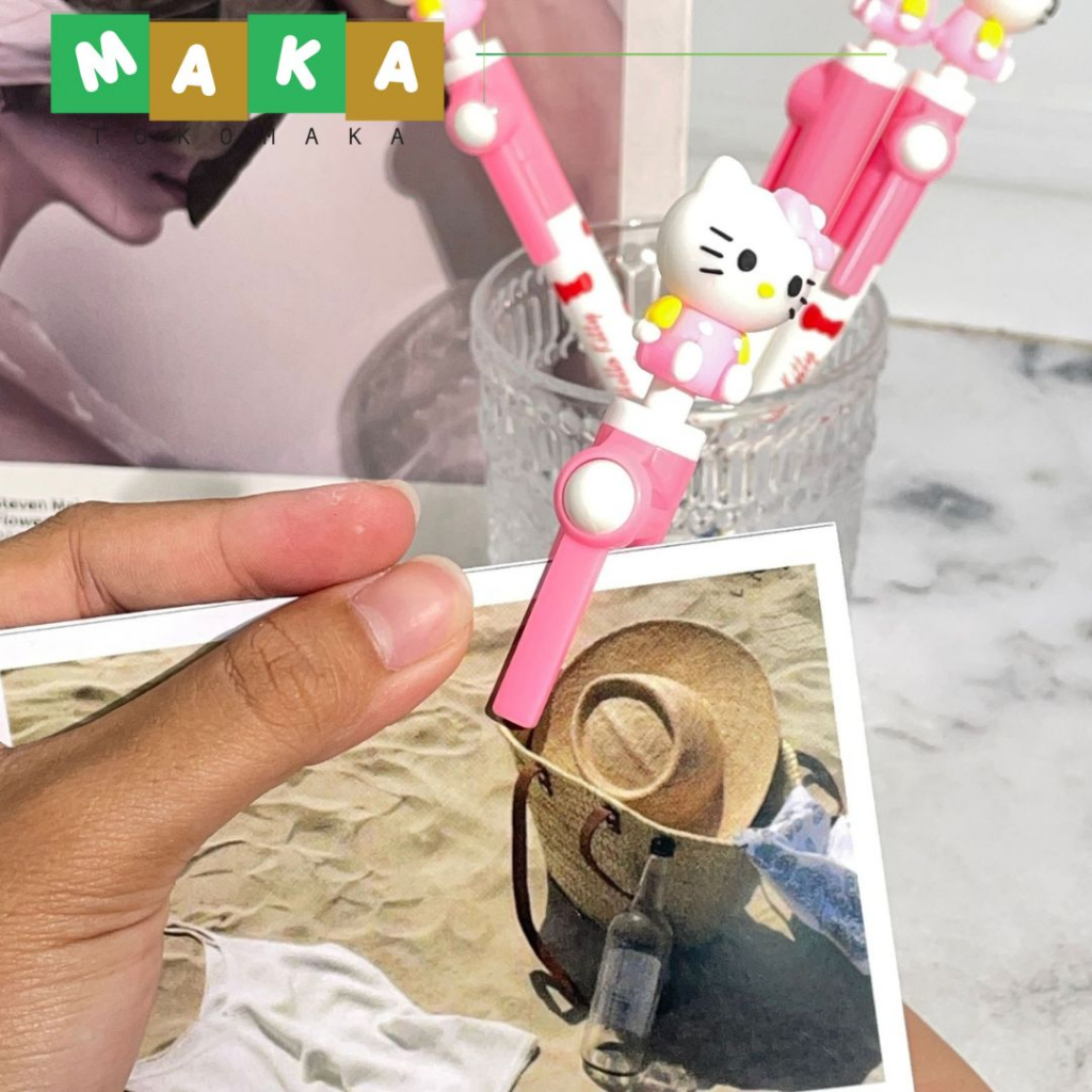 

pulpen rolling ball hello kitty pen gel bola putar bolpen tinta cair pena peralatan sekolah perlengkapan alat tulis kantor