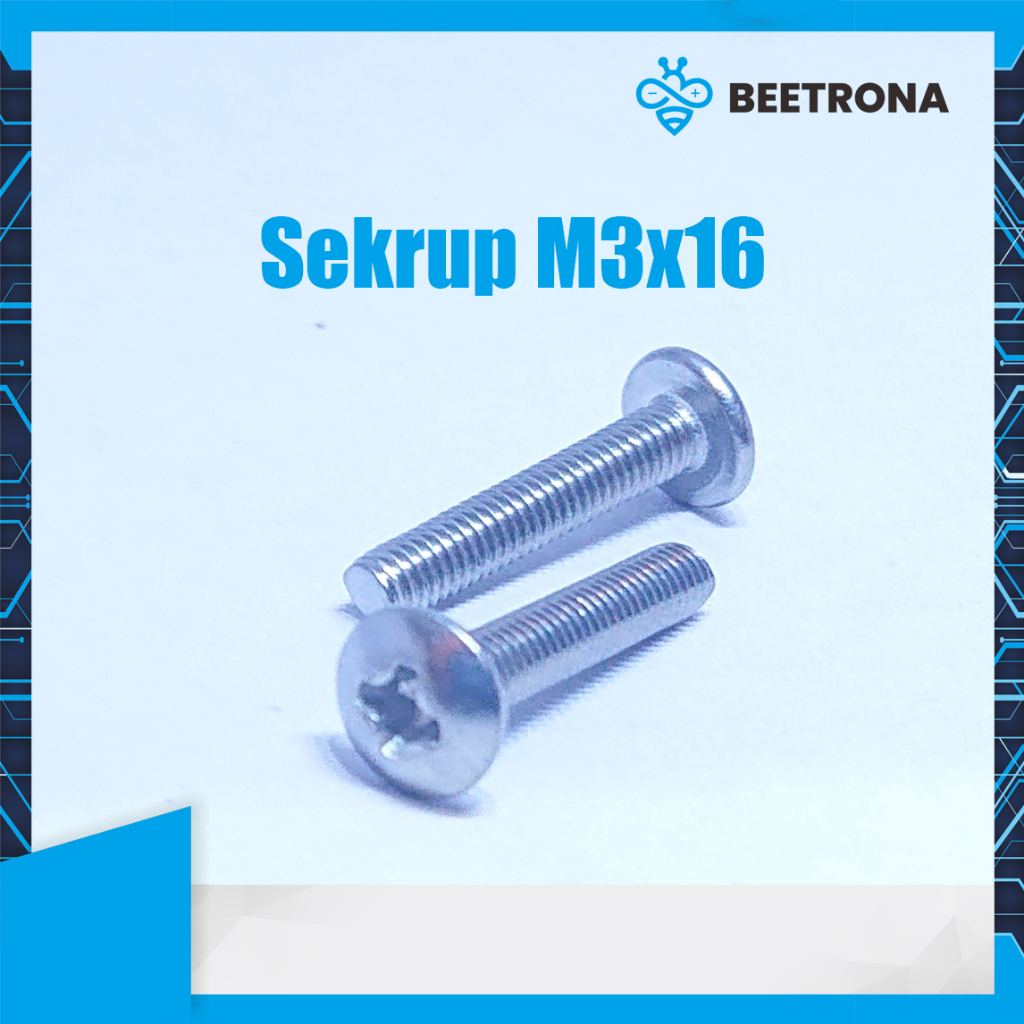 Sekrup M3 16mm M3x16 Screw Baut
